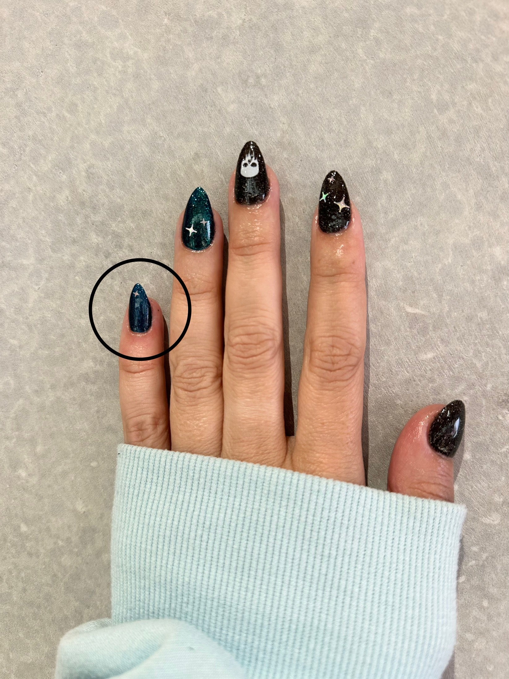 Deep Ocean Blue Shimmer