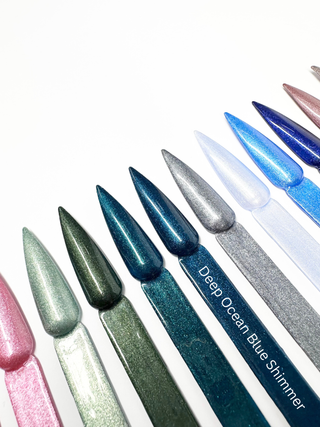 Deep Ocean Blue Shimmer