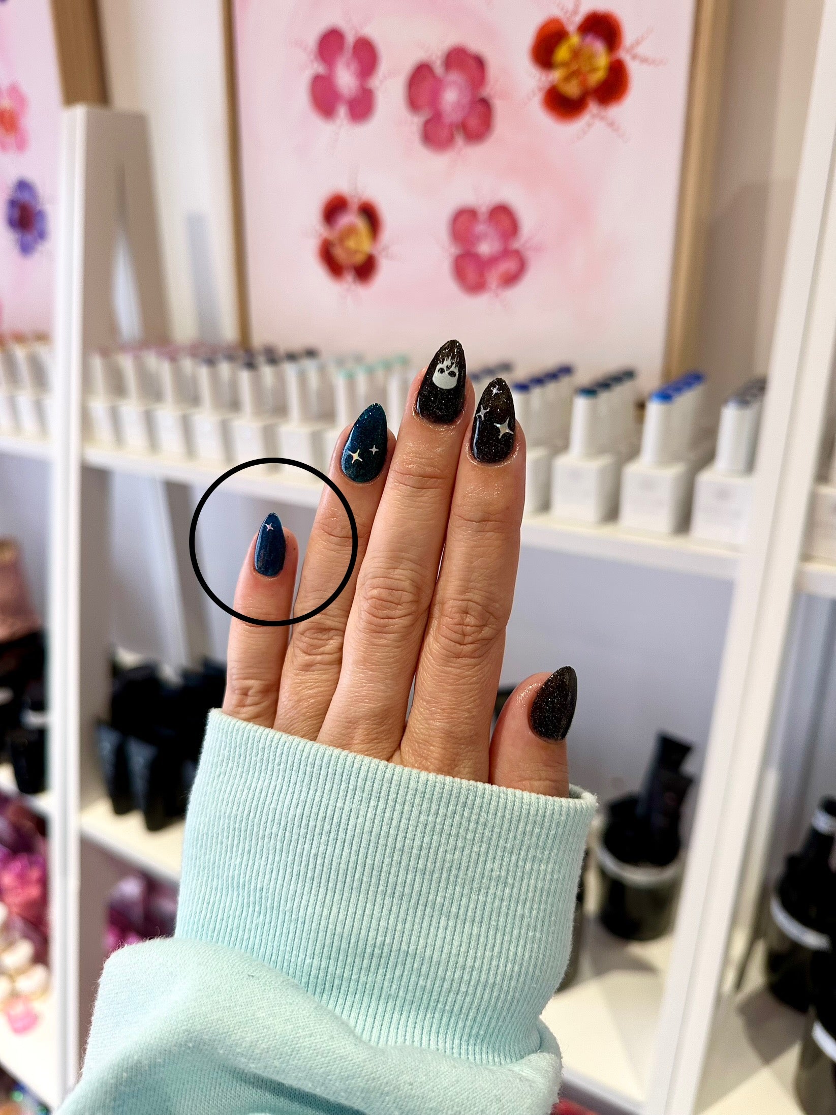 Deep Ocean Blue Shimmer