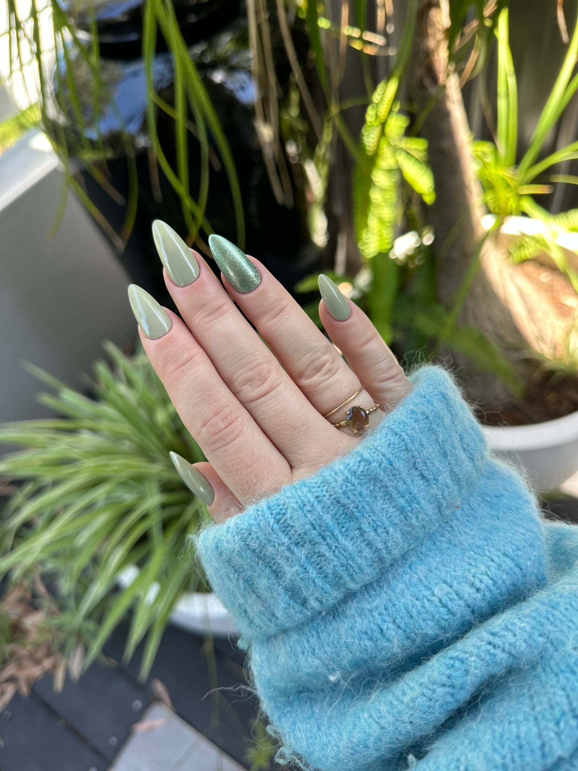 Mint Green Shimmer