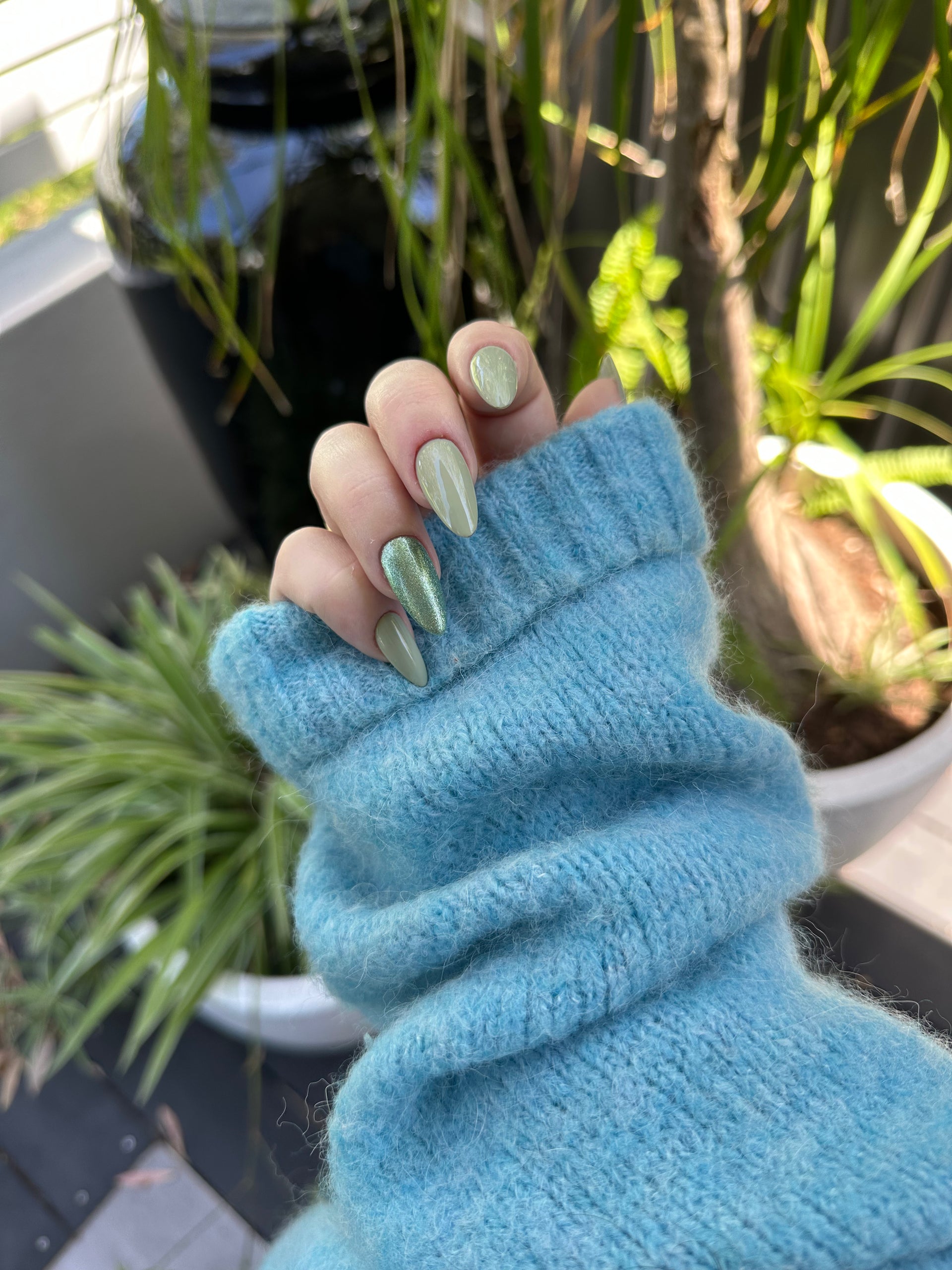 Mint Green Shimmer