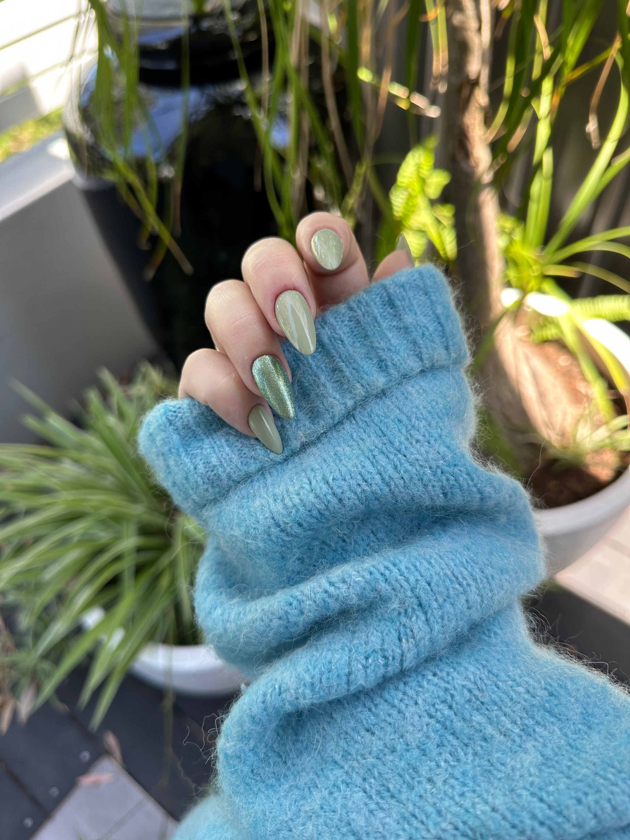 Mint Green Shimmer