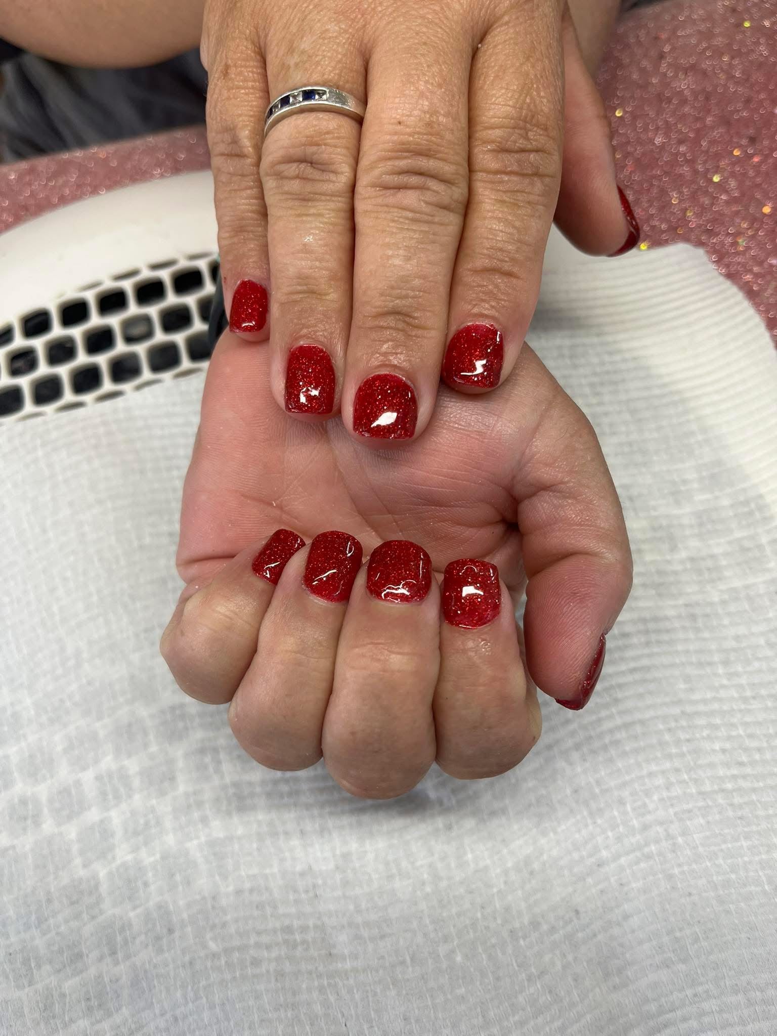 Cherry Red Glitter