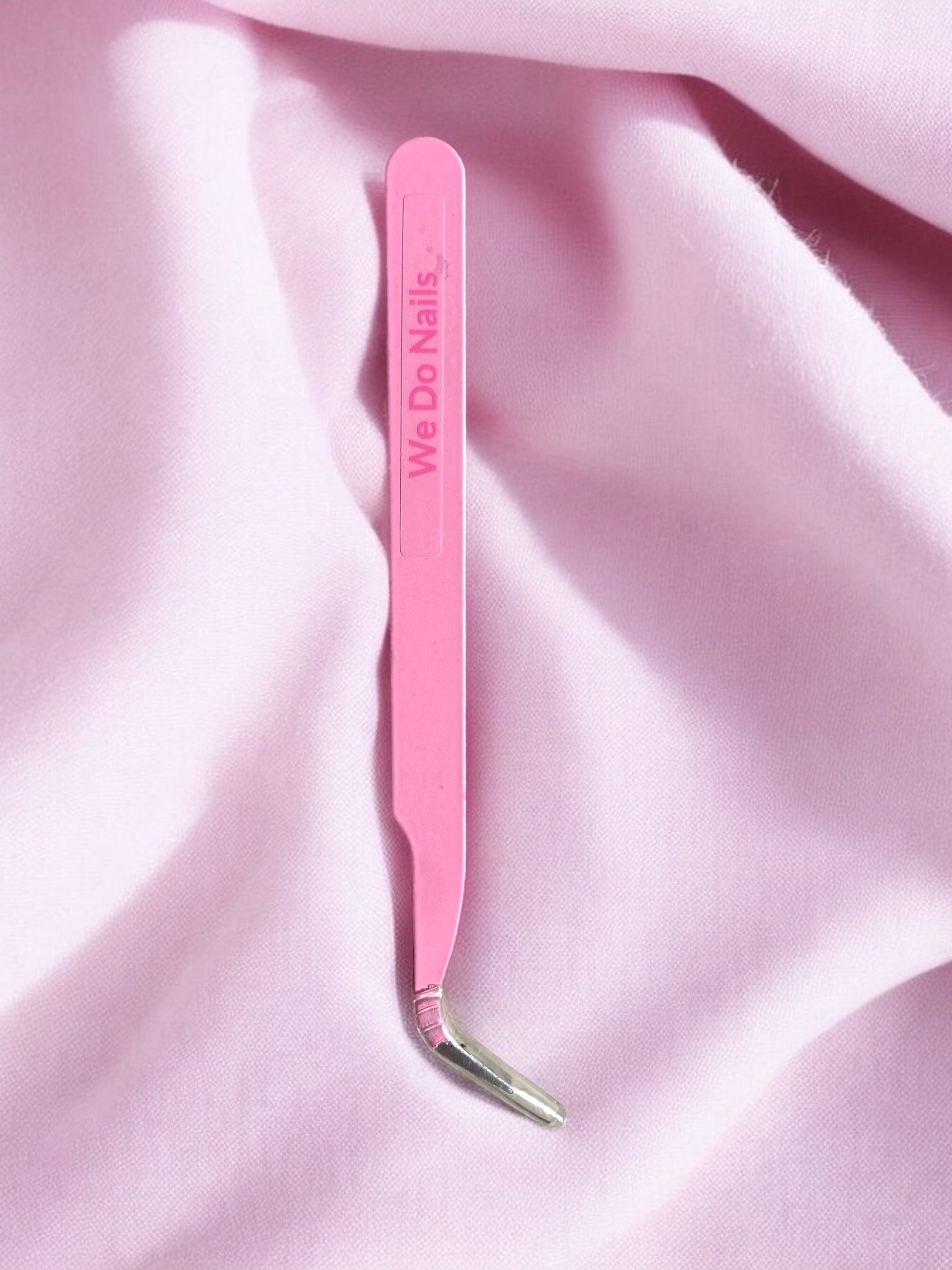 Pink Curved Tweezers