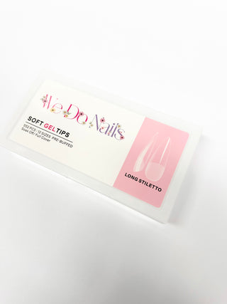 Long Stiletto Soft Gel Tips