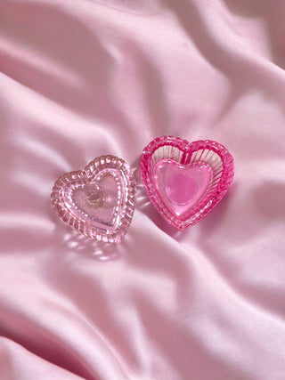 Pink Heart Dappen Dish