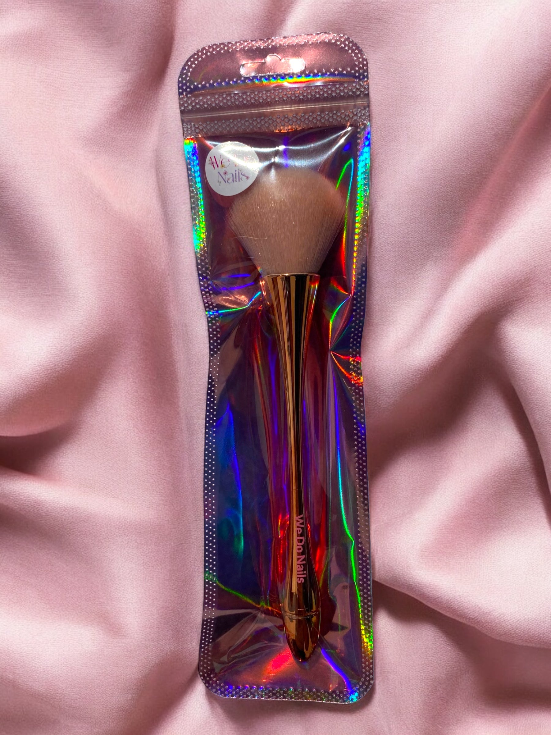 Slimline Gold & Pink Dust & Makeup Brush