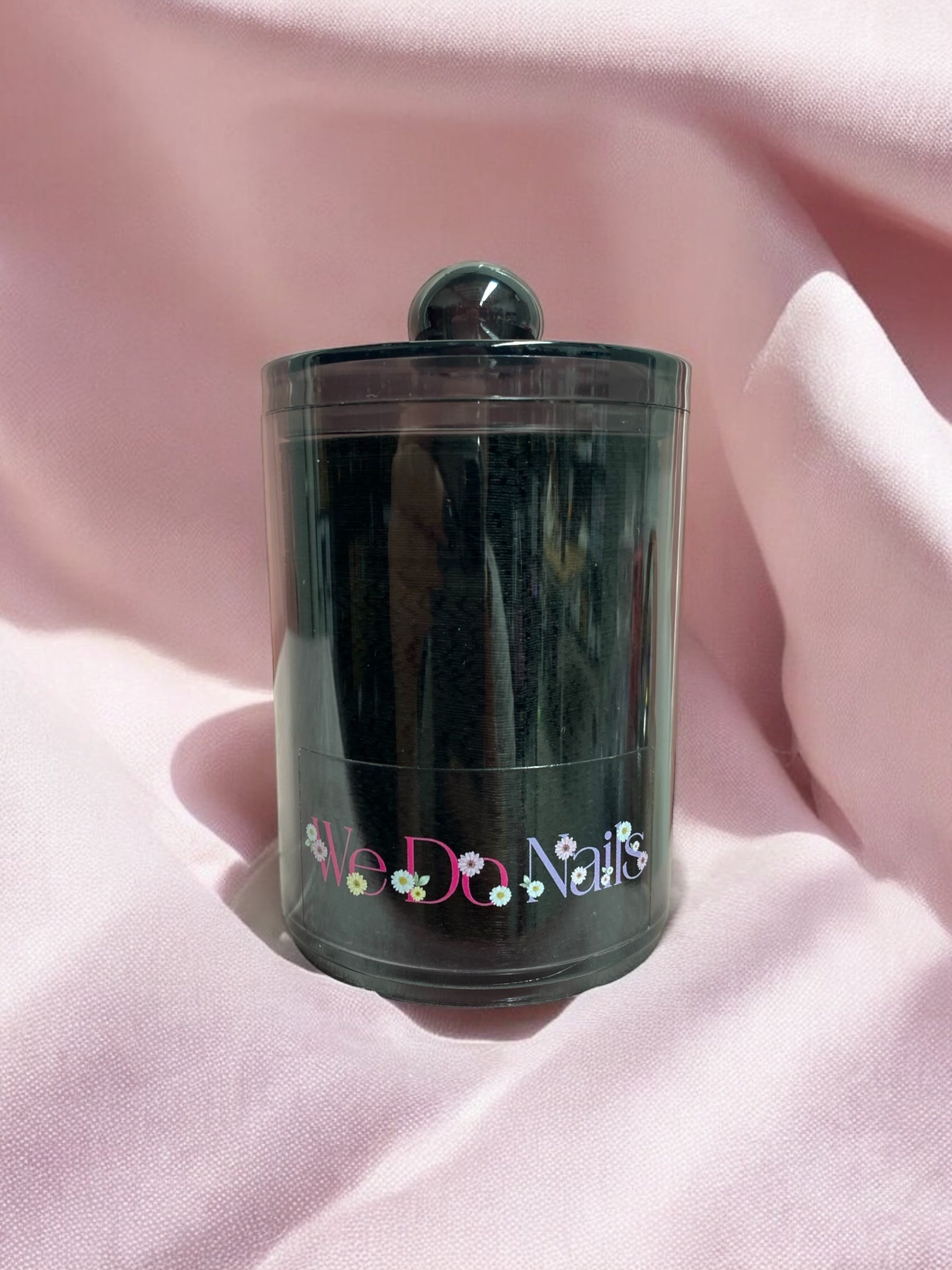Black Nail Fix Containers with Black Lint-Free Wipes