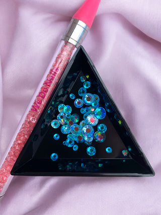 Triangular Tray - Rhinestone Organiser