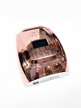 Metallic Rose Gold Nail Lamp 128W LED/UV Cordless & Rechargeable