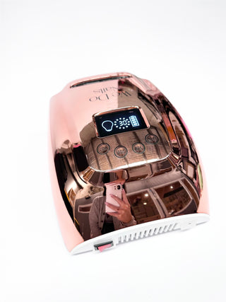 Metallic Rose Gold Nail Lamp 128W LED/UV Cordless & Rechargeable