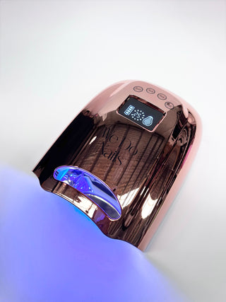 Metallic Rose Gold Nail Lamp 128W LED/UV Cordless & Rechargeable