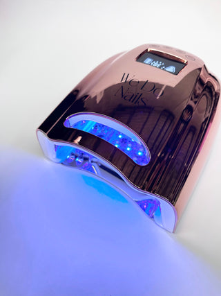 Metallic Rose Gold Nail Lamp 128W LED/UV Cordless & Rechargeable