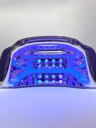 Purple Pink Gradient Nail Lamp 128W LED/UV Cordless & Rechargeable