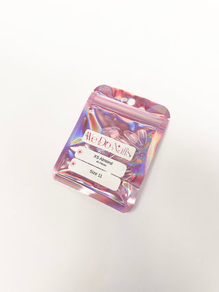 XS Almond Soft Gel Tips Refill Bags