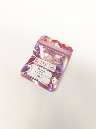 XS Almond Soft Gel Tips Refill Bags